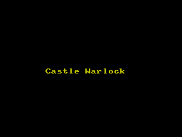 Castle Warlock title screen for ZX Spectrum